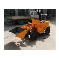 Hot sale Small electric forklift/Four-wheel drive electric loader used for light shoveling and digging of ore and hard soil